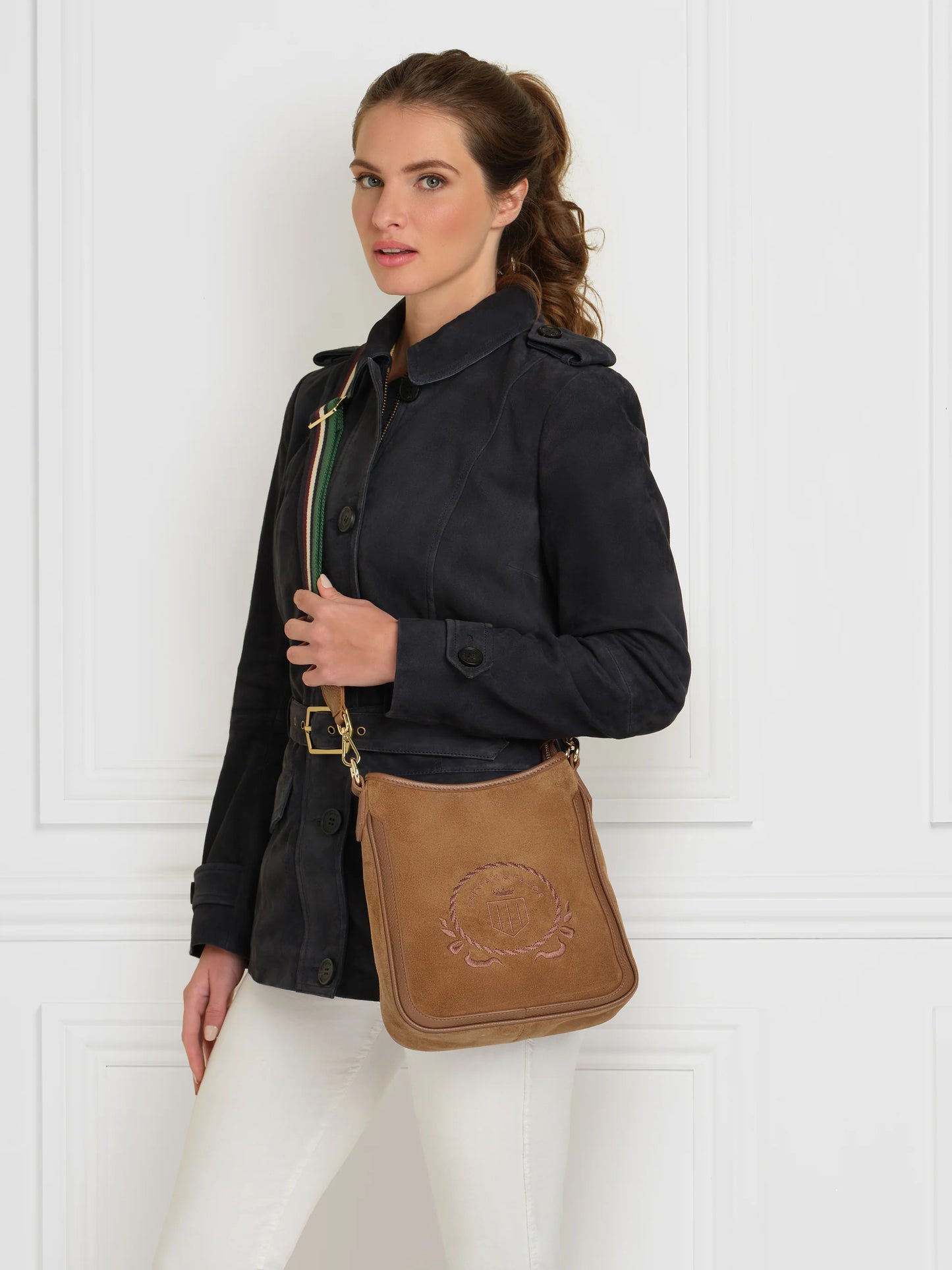 Frances Jacket Navy Suede