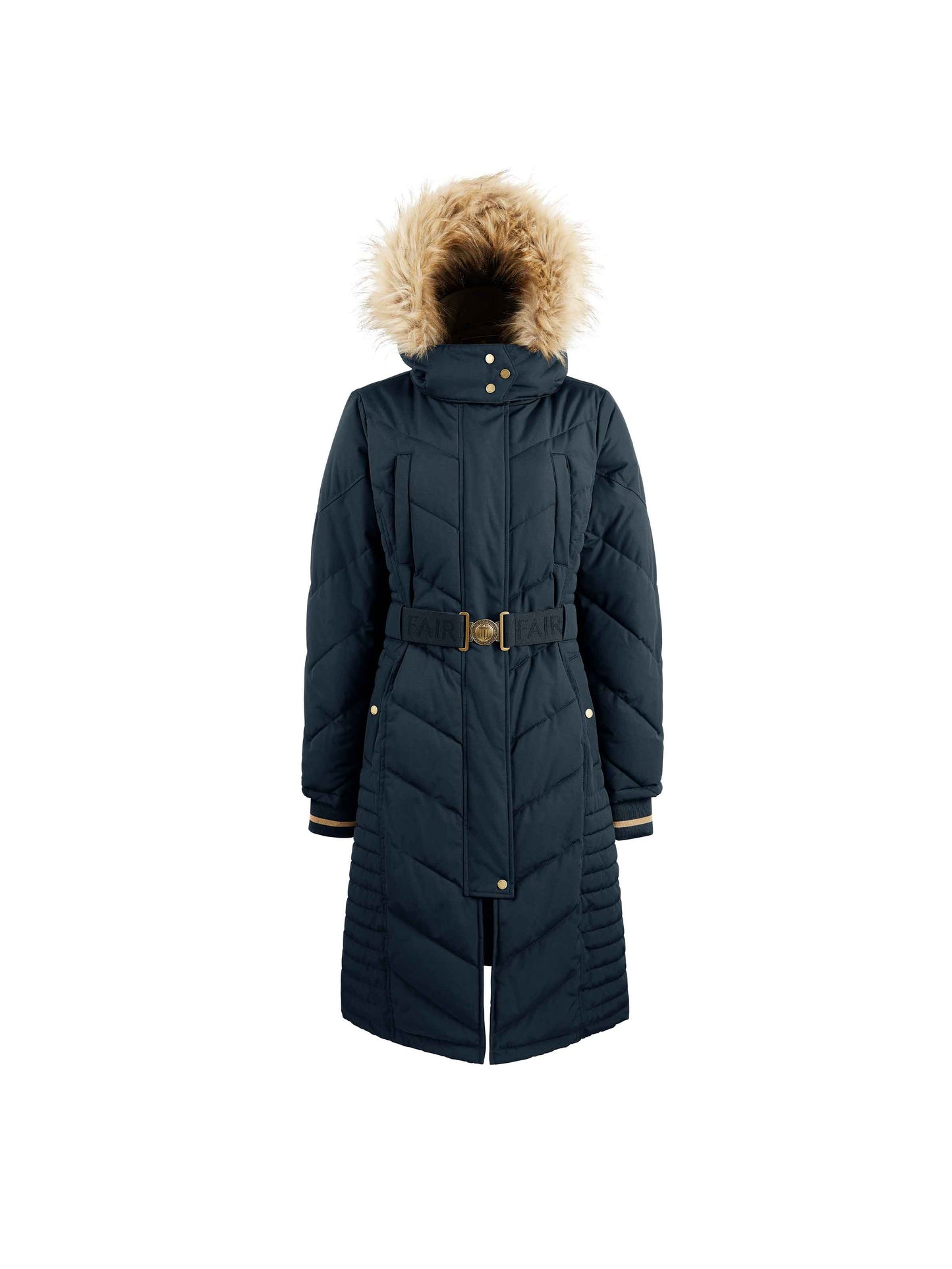 Charlotte Longline Coat Navy