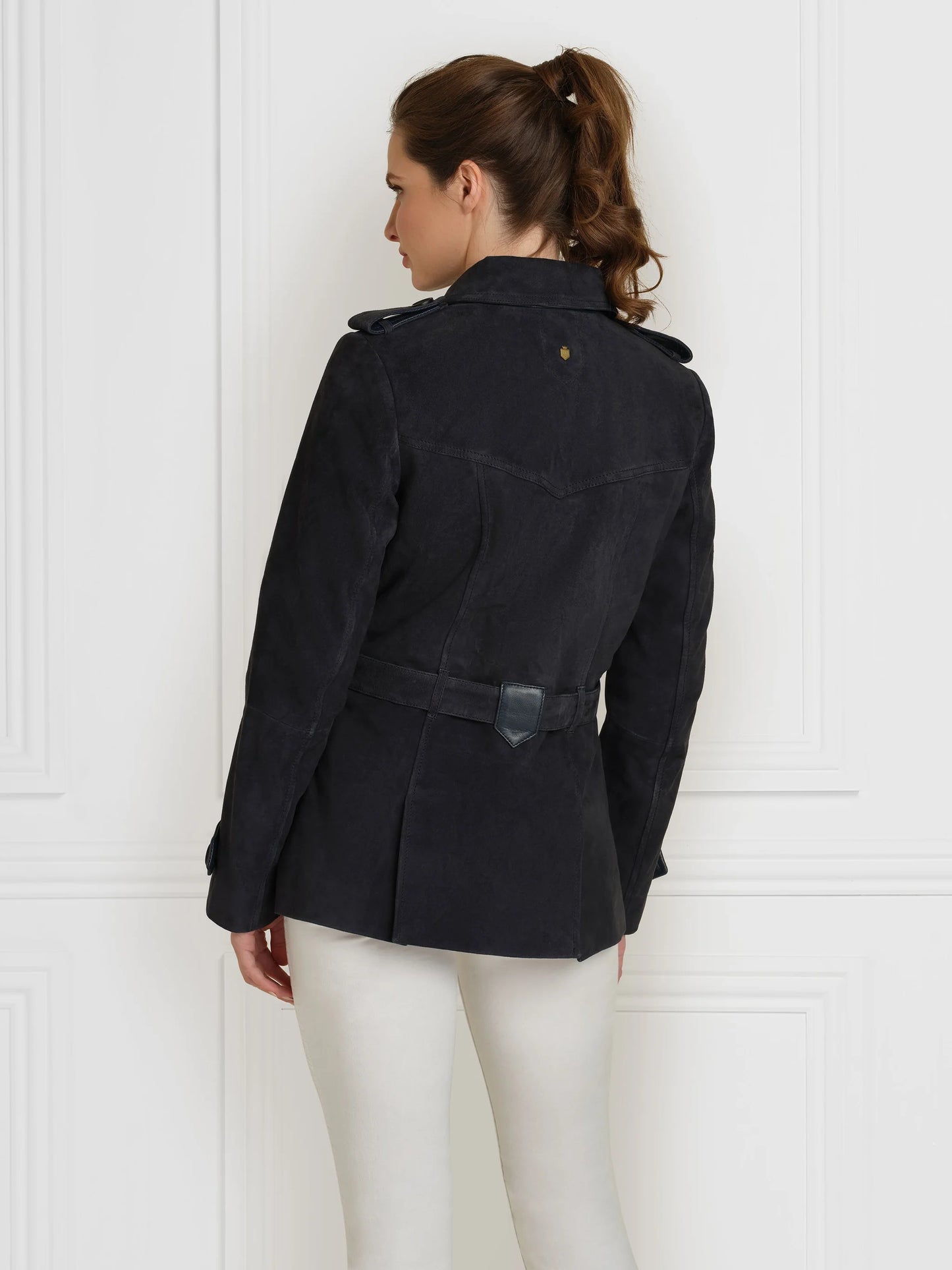 Frances Jacket Navy Suede