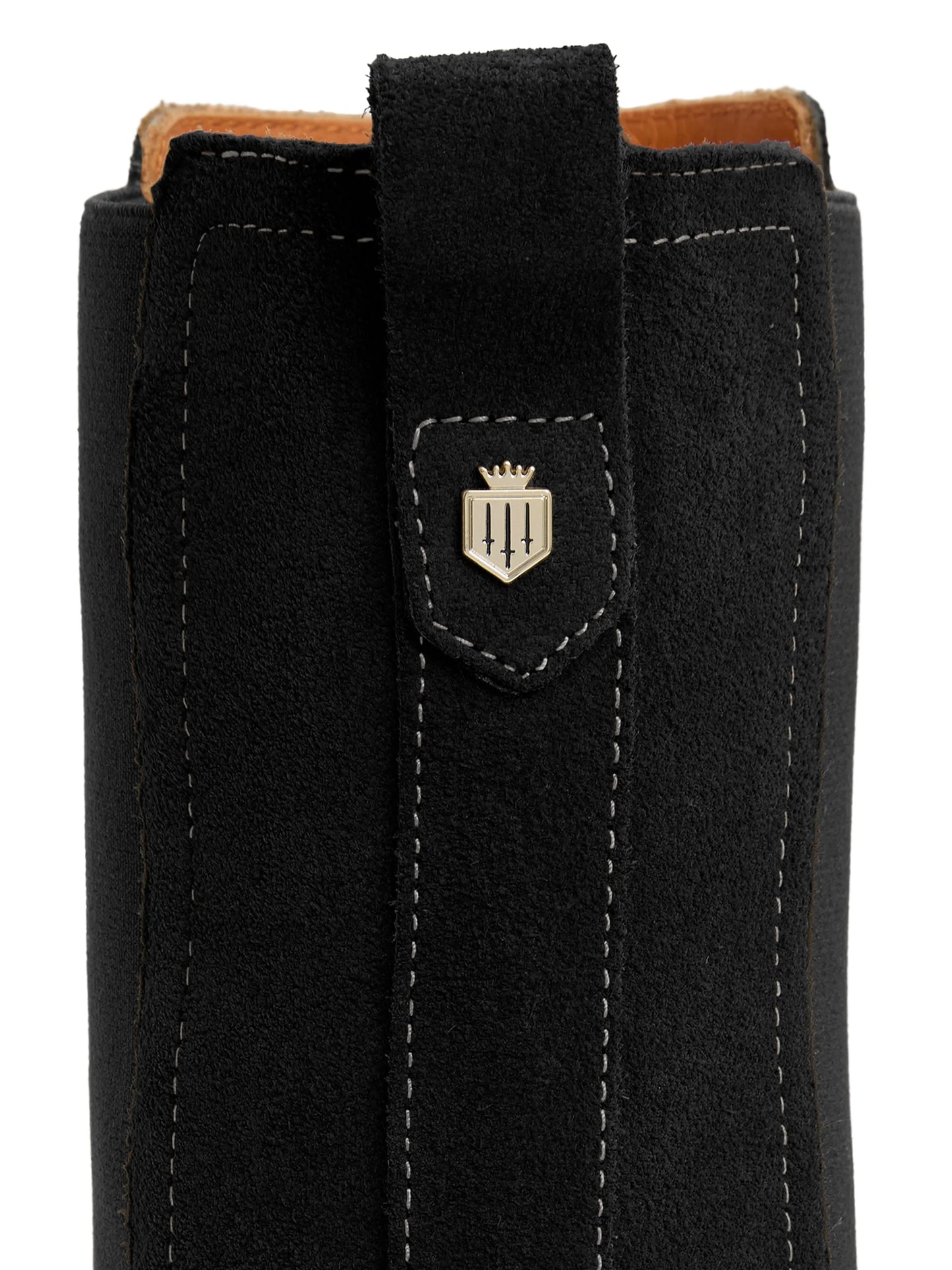 'Heeled Boudica' Black Suede