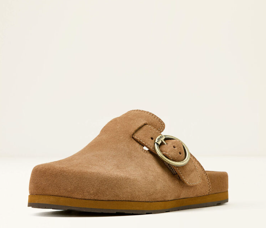 Country Mule Caramel Suede