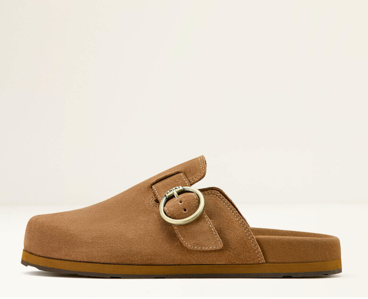 Country Mule Caramel Suede