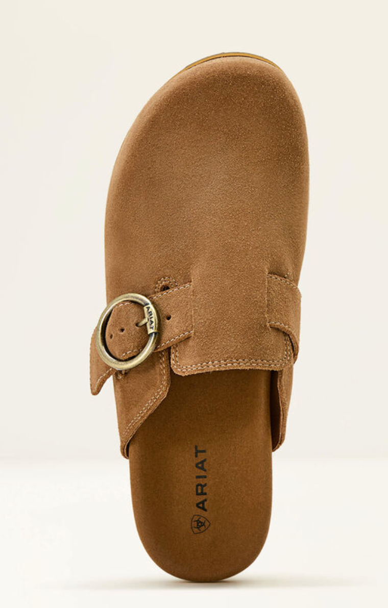 Country Mule Caramel Suede