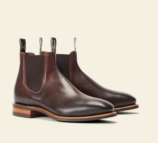 'Comfort Chinchilla' Bordeaux Burnished Calf