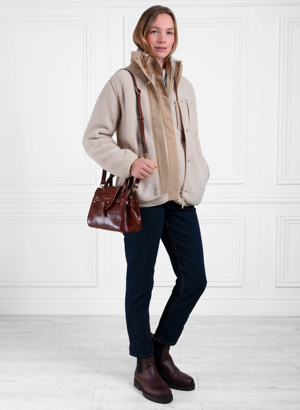 Agnes Fleece Jacket - Ecru