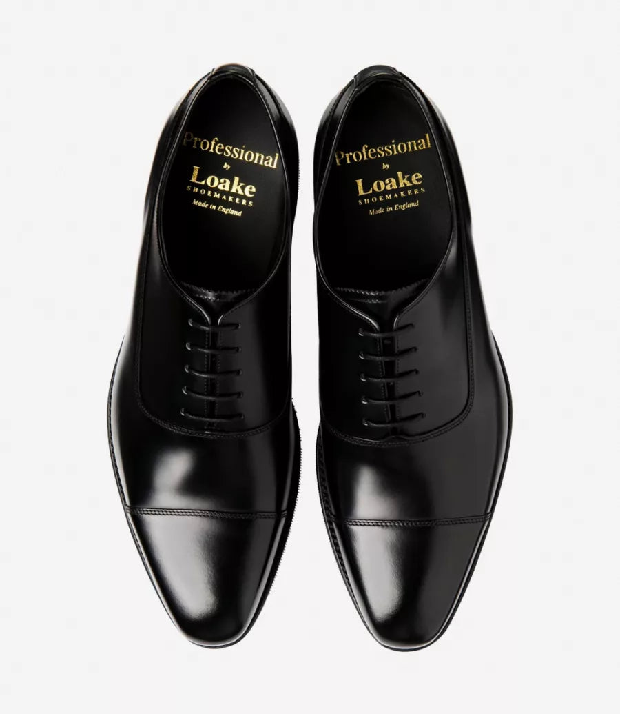 'Truman' Black Polished Calf