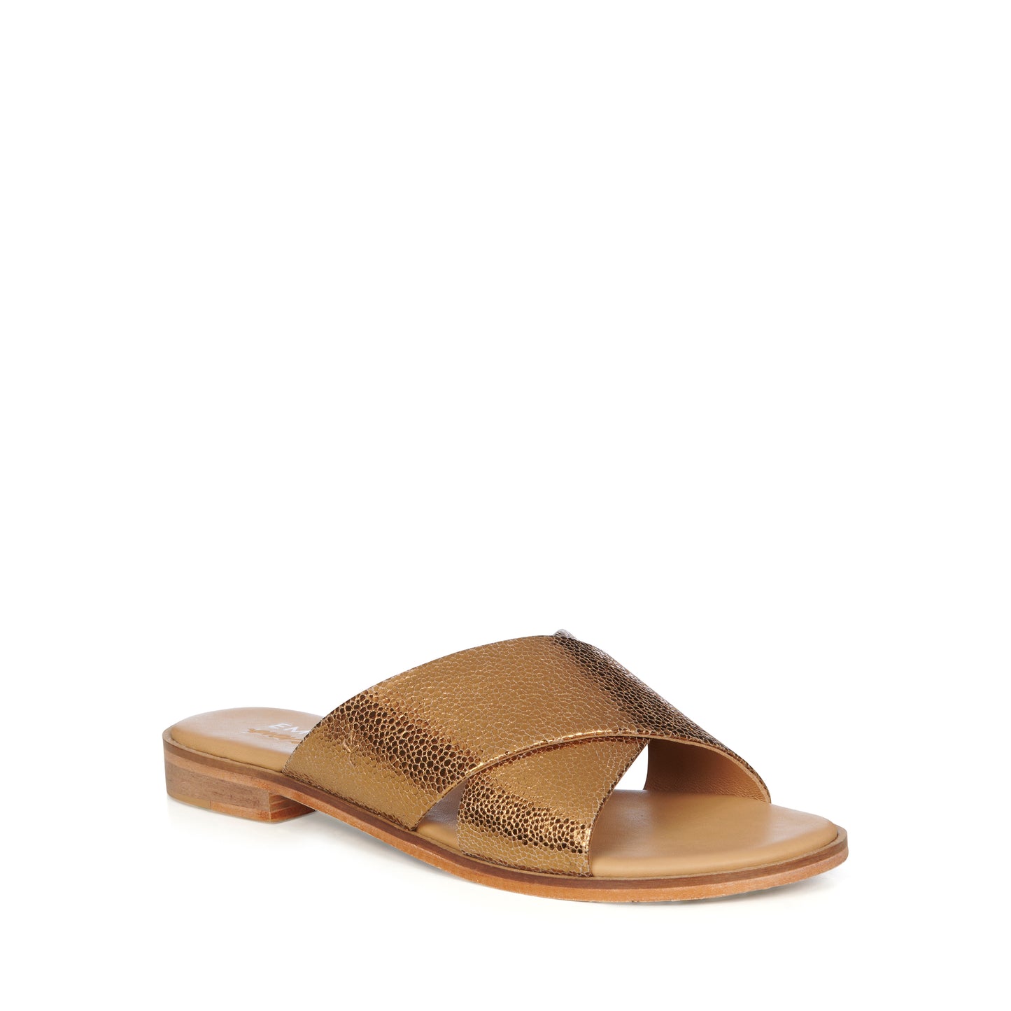Corralyn Gold Bronze Leather Slide