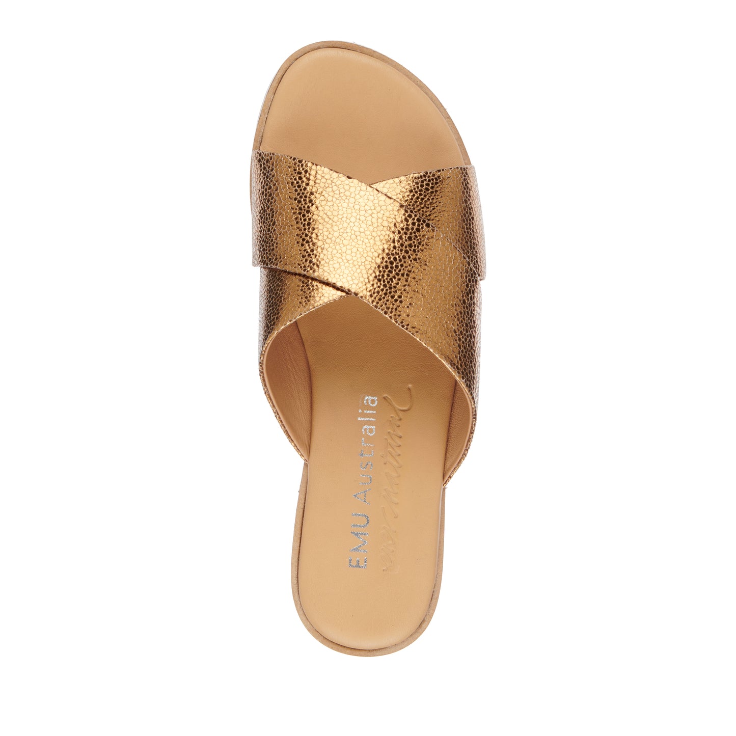 Corralyn Gold Bronze Leather Slide