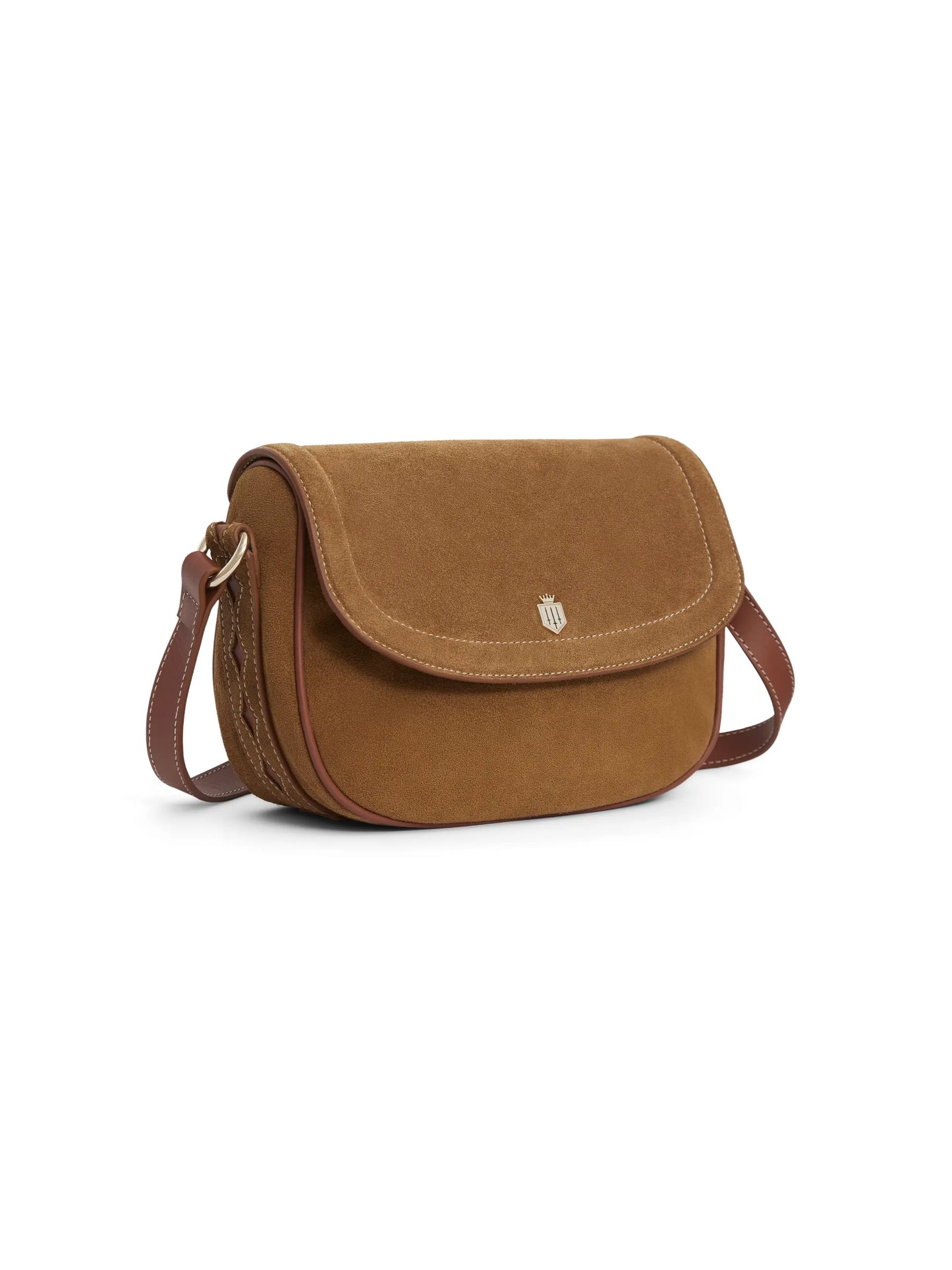 Ohio Tan Suede Saddle bag