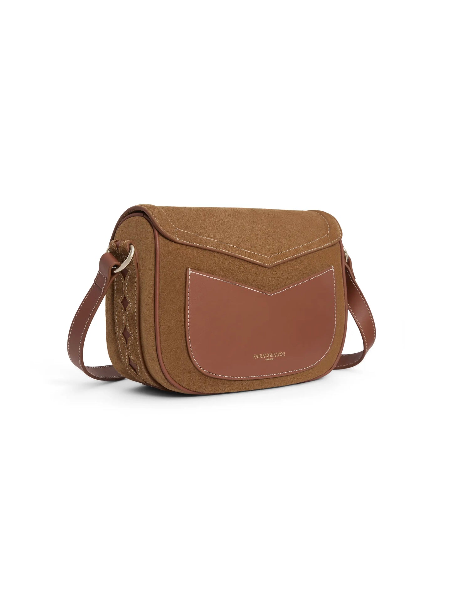 Ohio Tan Suede Saddle bag