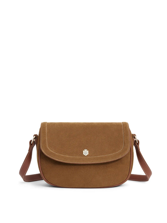 Ohio Tan Suede Saddle bag