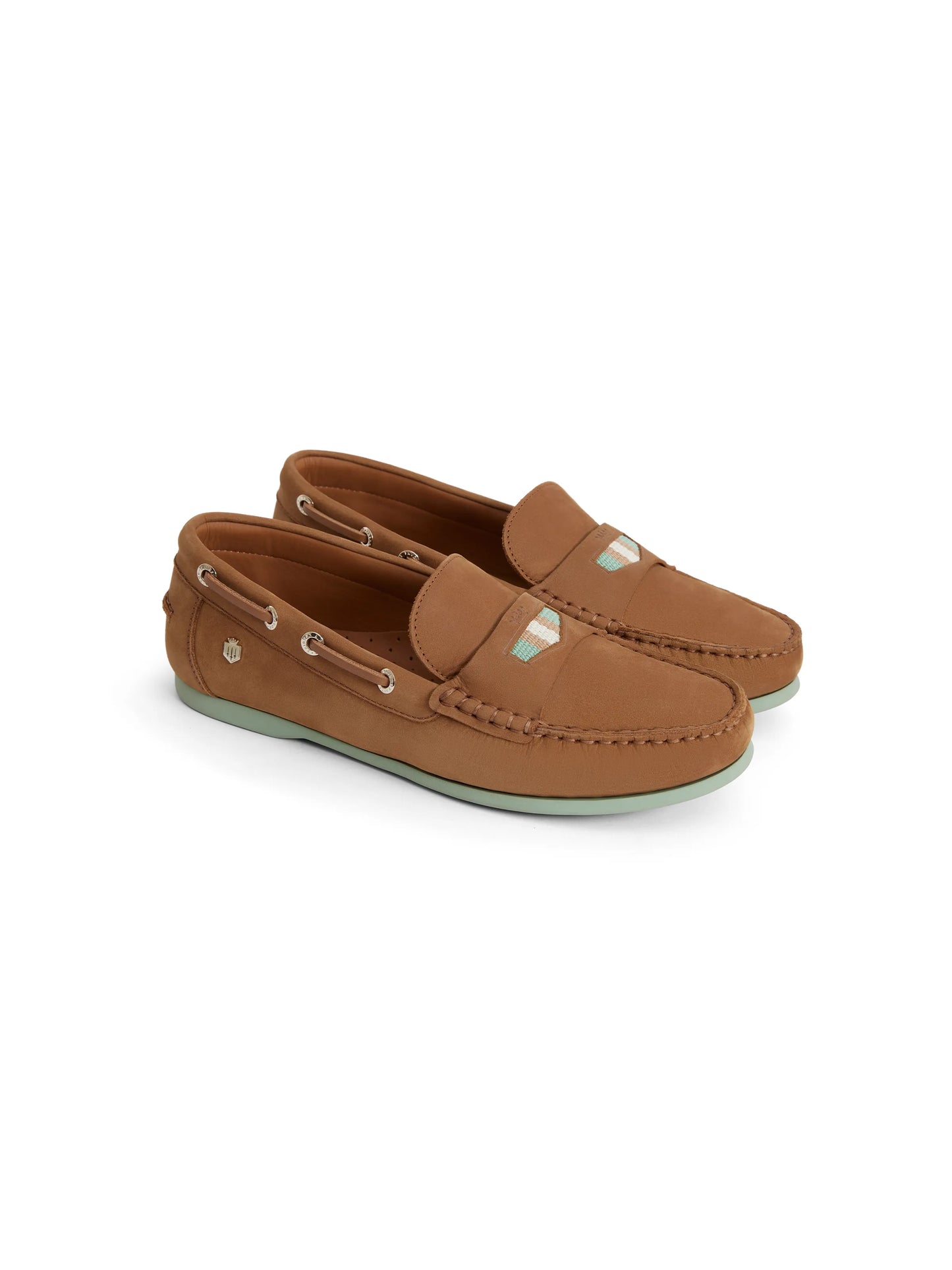 'Boston' Tan & Mint