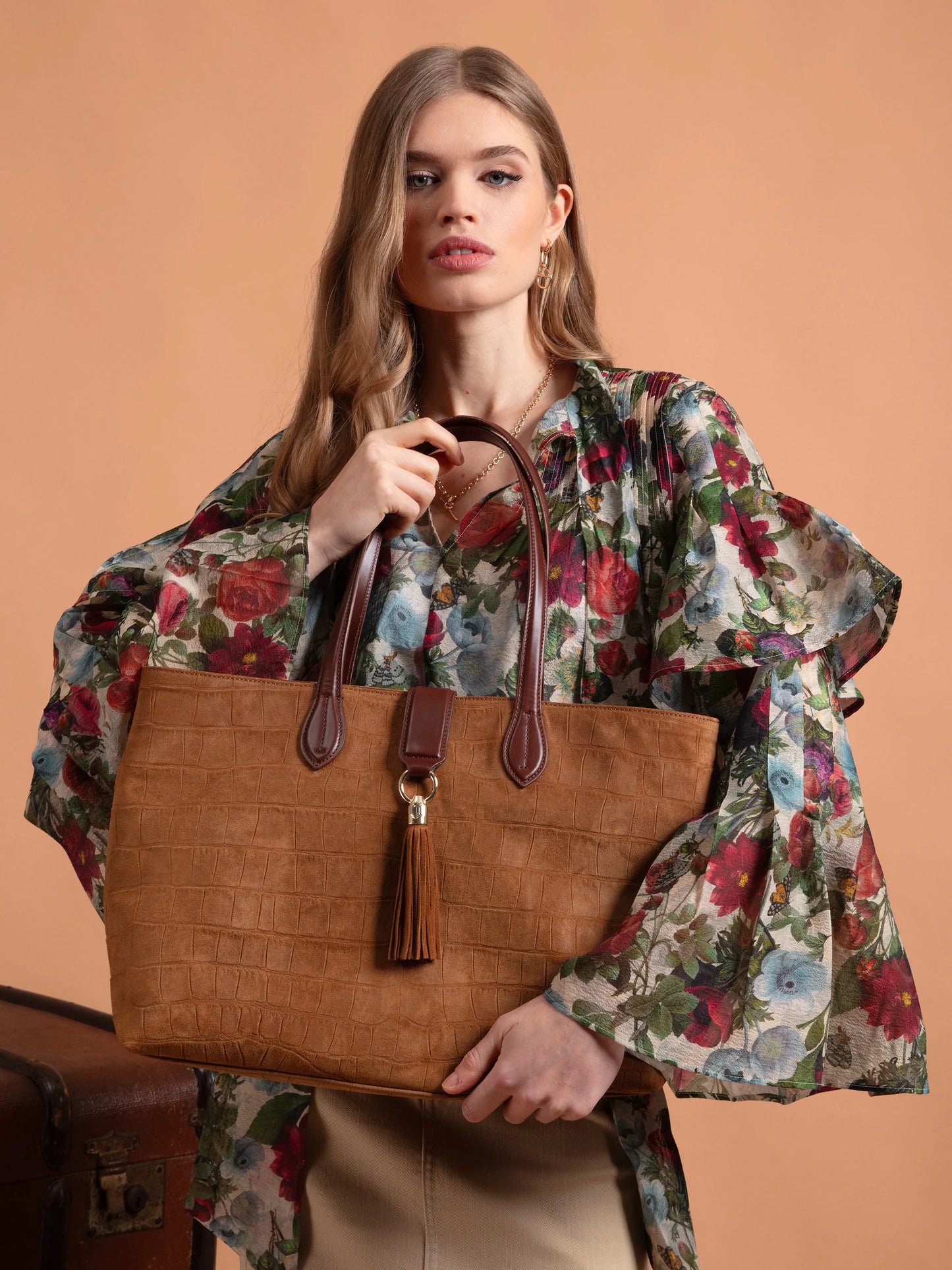 Langham Tote Tan Croc