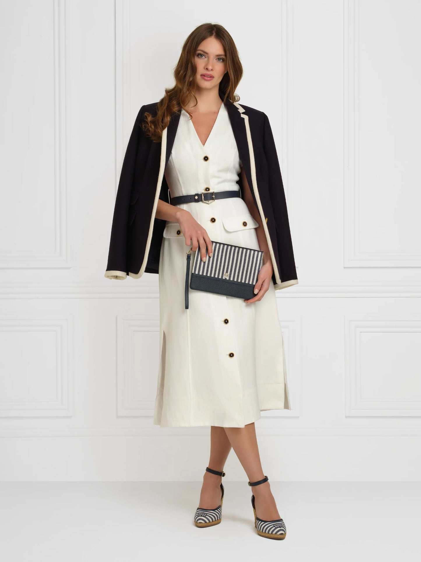 'Monaco' Navy Stripe