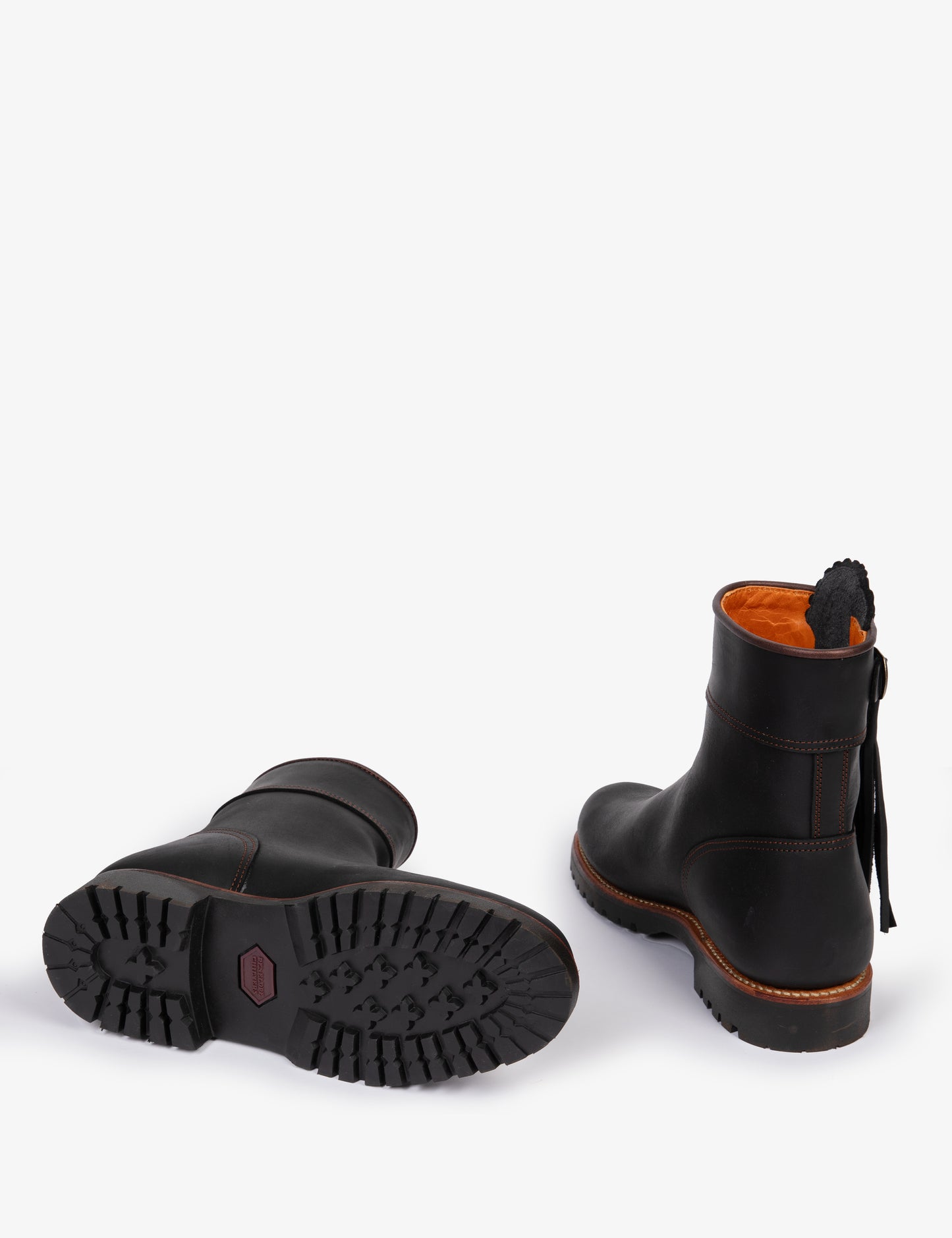 'Inclement Cropped Tassel' Black