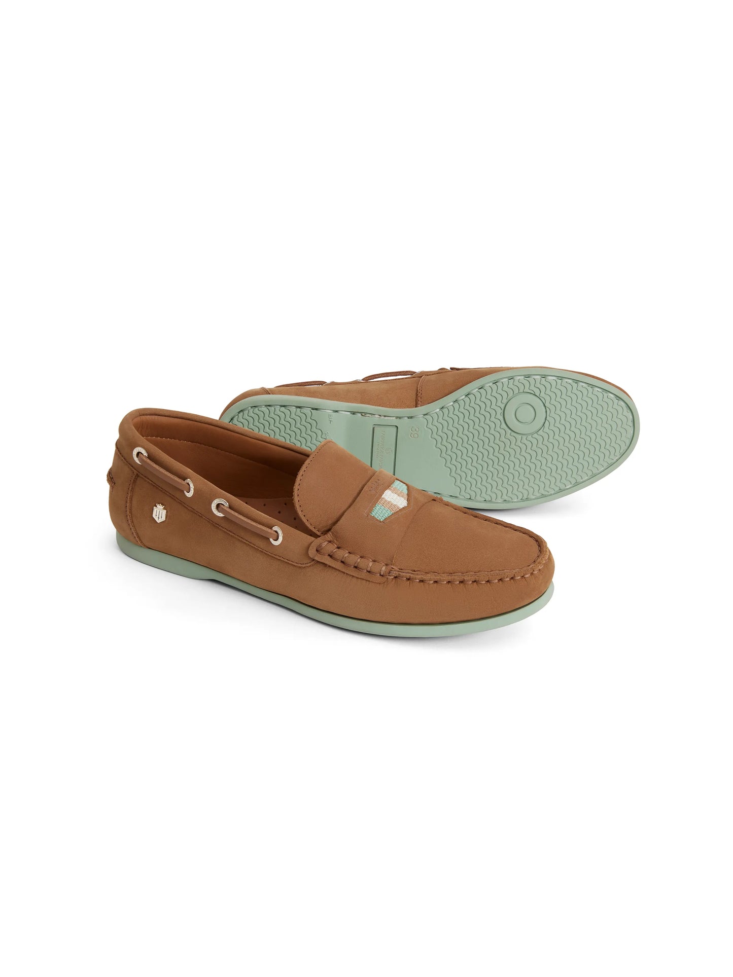 'Boston' Tan & Mint