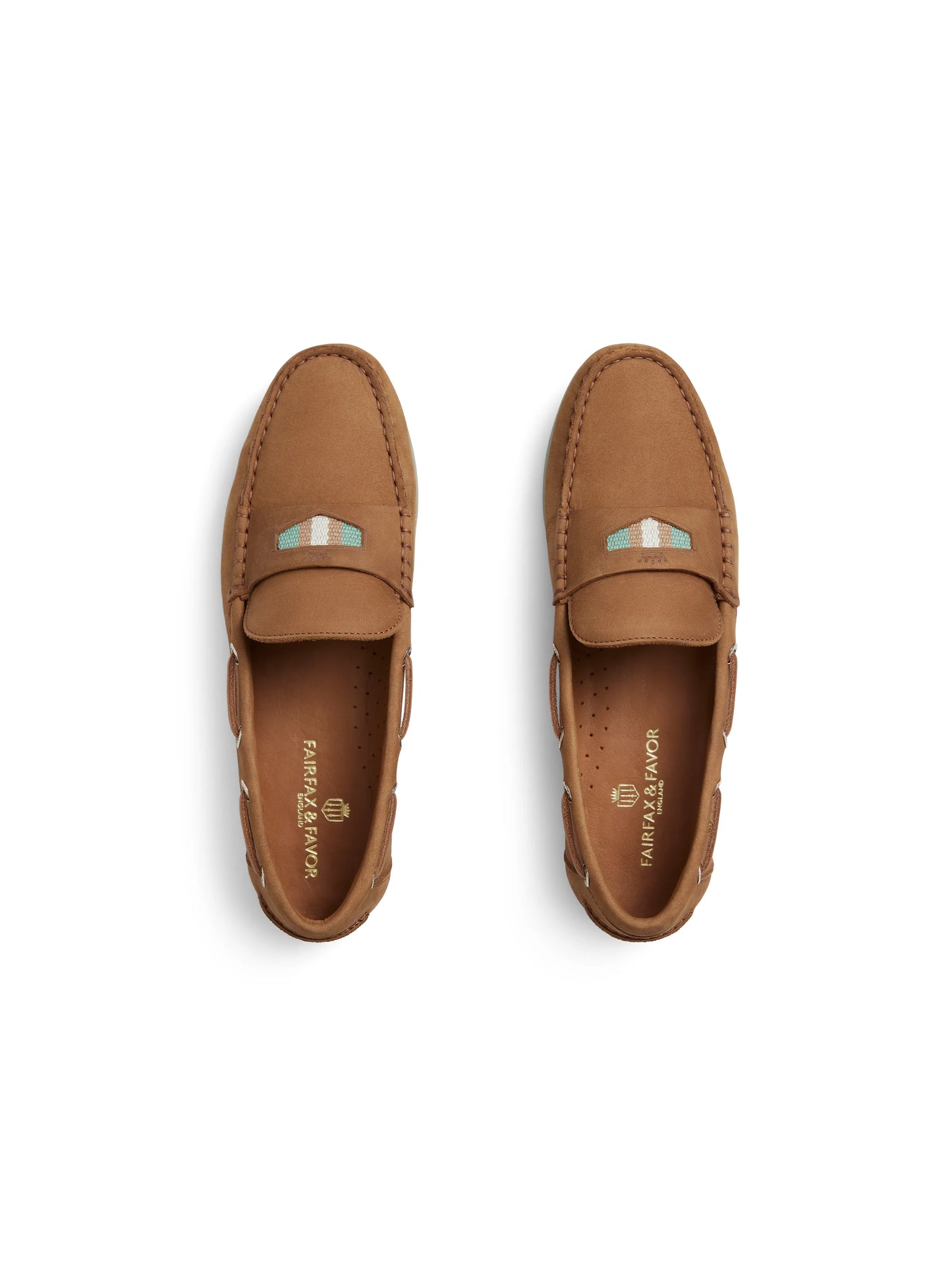 'Boston' Tan & Mint