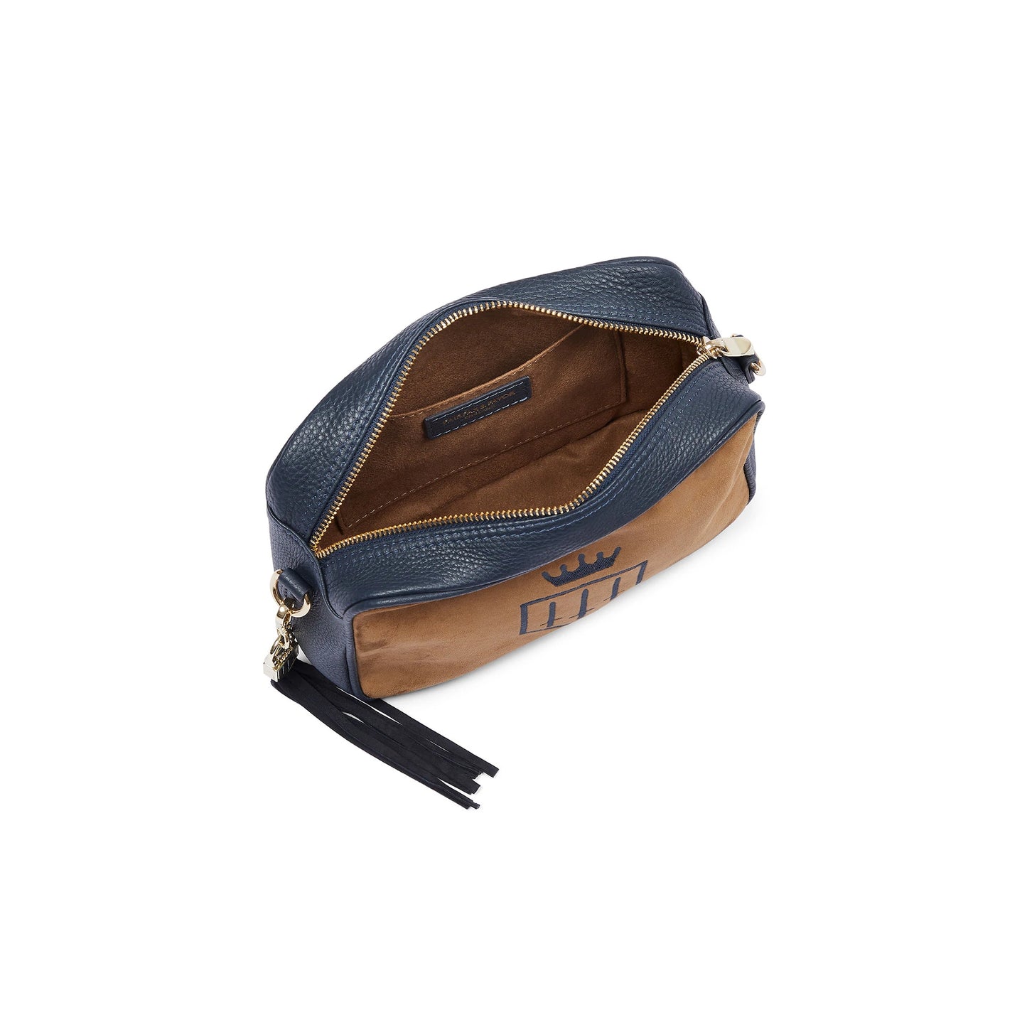 'Finsbury' Tan Suede & Navy Leather