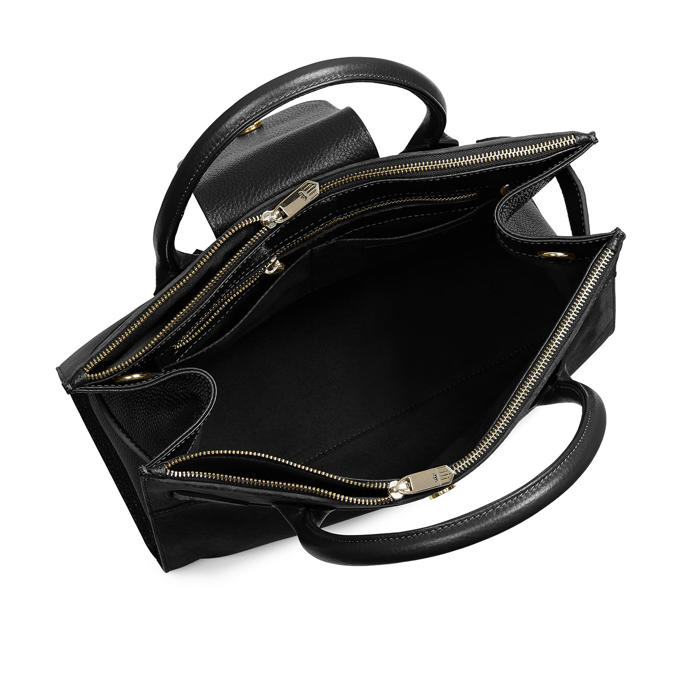 'Windsor Work Bag' Black Suede