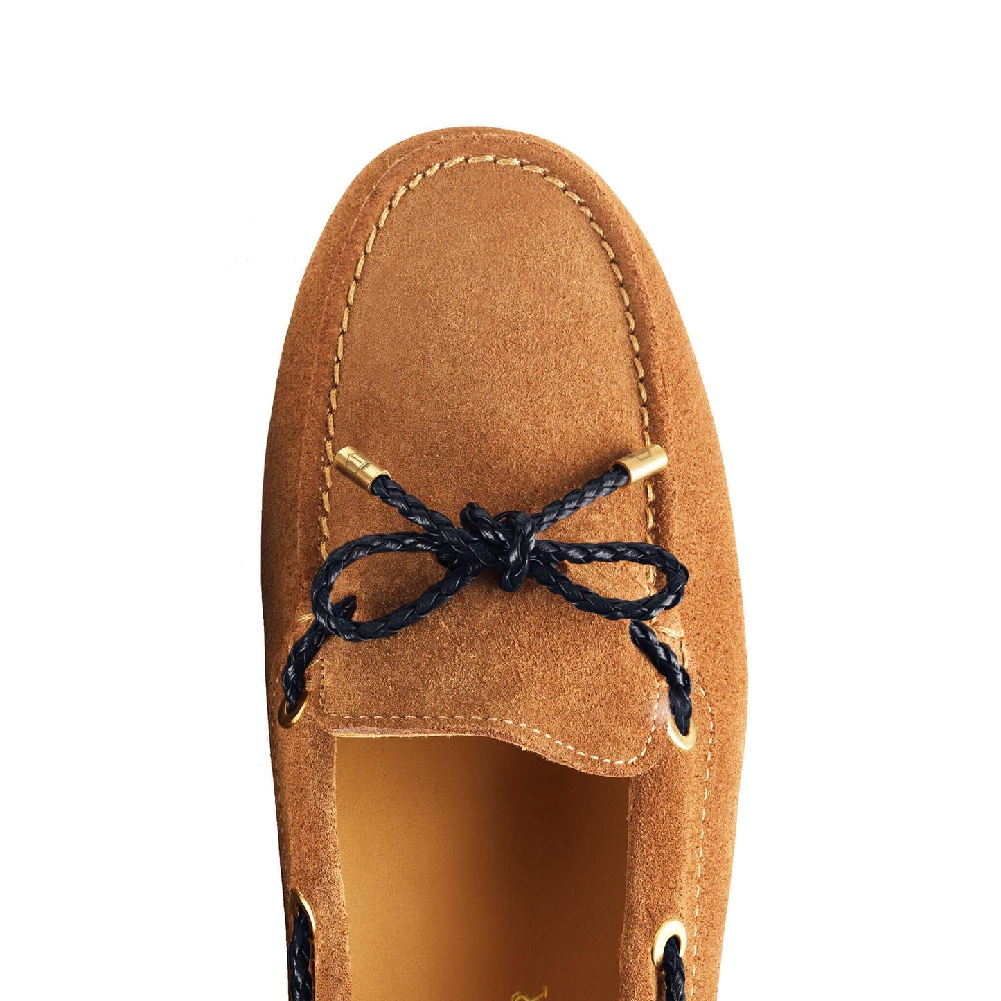 'Henley' Tan & Navy Suede