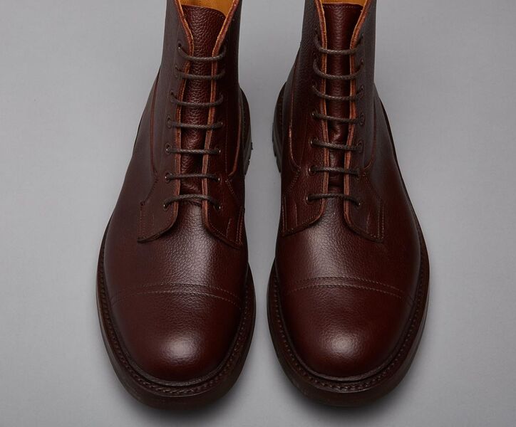 'Grasmere' Brown Zug Grain Calf Leather
