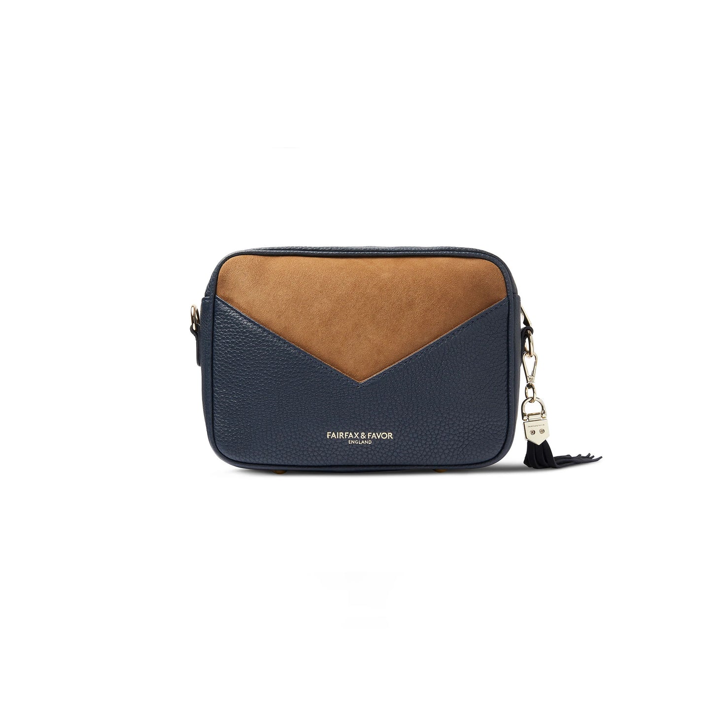 'Finsbury' Tan Suede & Navy Leather