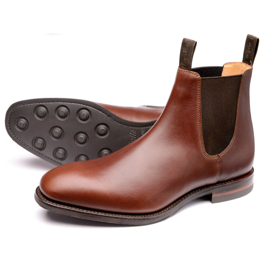 Loake chatsworth brown on sale waxy