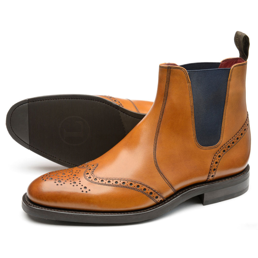 'Hoskins' Tan Burnished Calf Leather