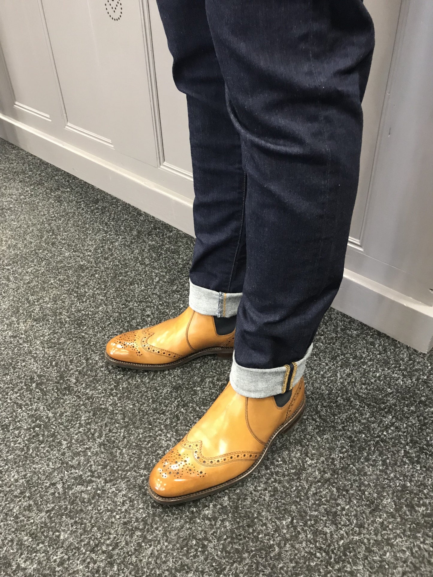 'Hoskins' Tan Burnished Calf Leather