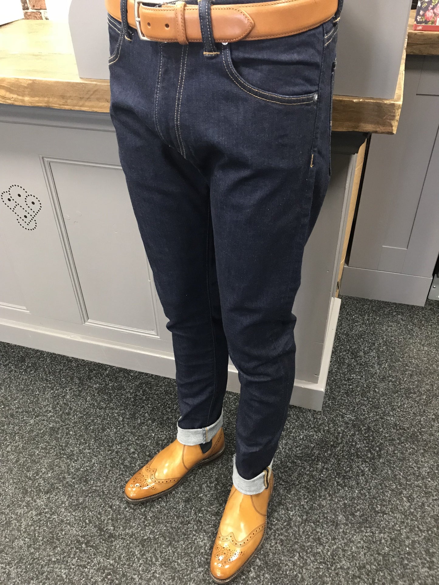 'Hoskins' Tan Burnished Calf Leather