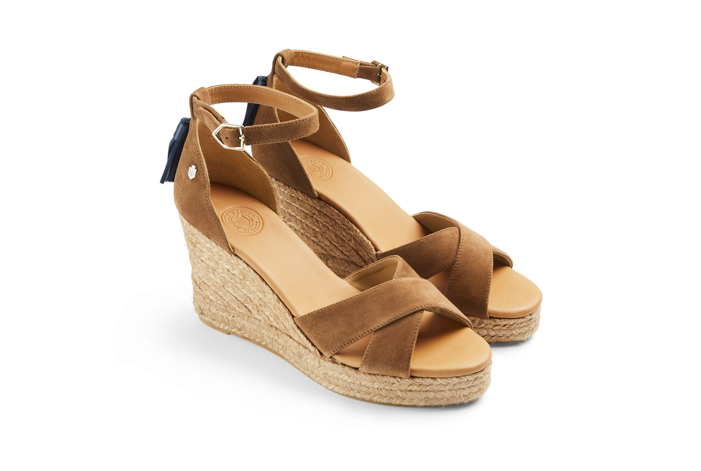 Valencia Wedge Tan Suede