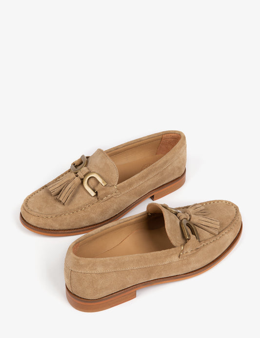 'Tassel Loafer' Camel