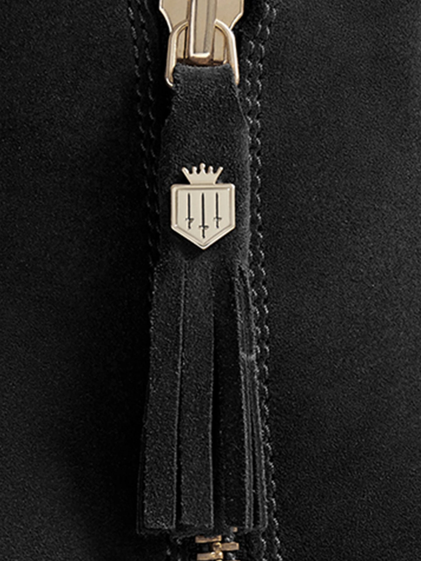 'Oakham' Black Suede