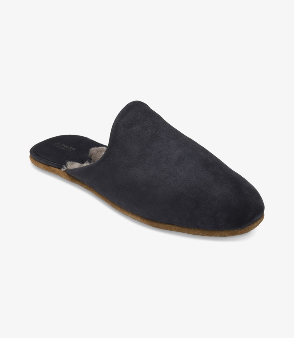 'Cavalry' Navy Suede