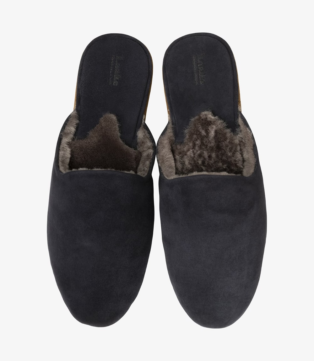 'Cavalry' Navy Suede