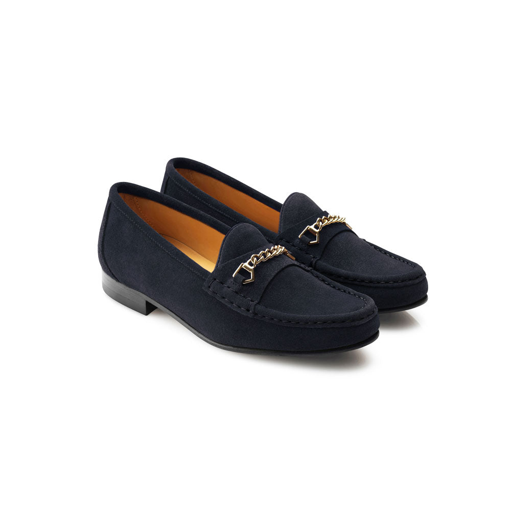 'Apsley' Navy Suede