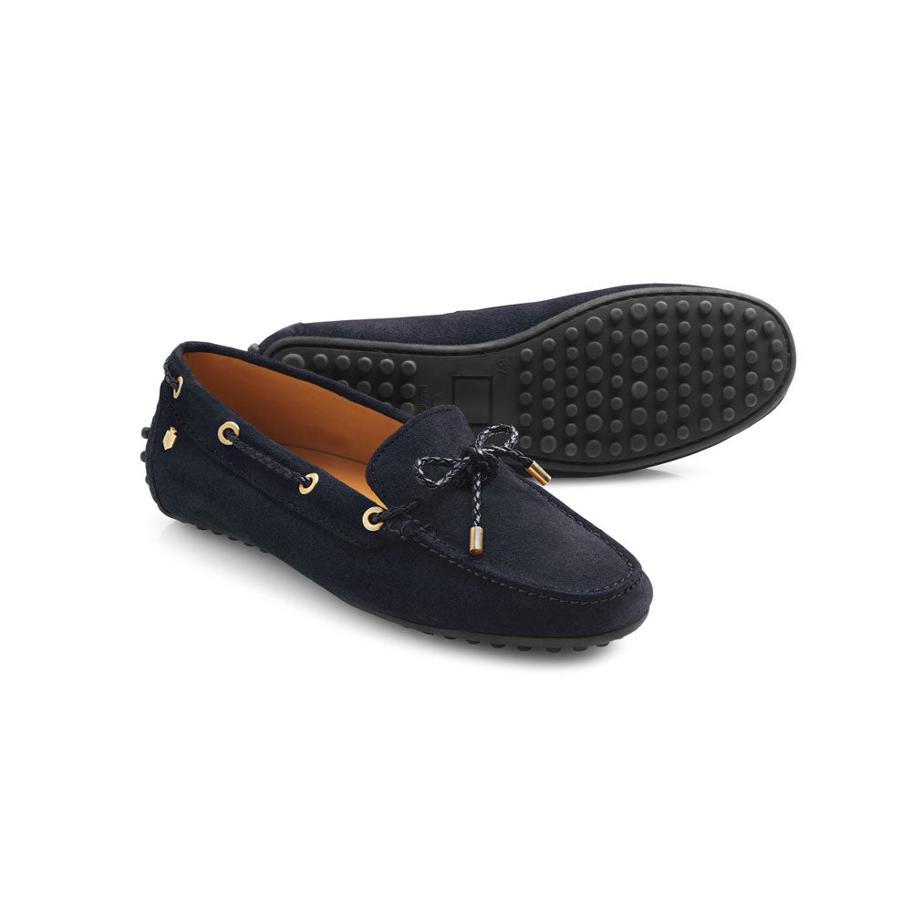 'Henley' Navy Suede