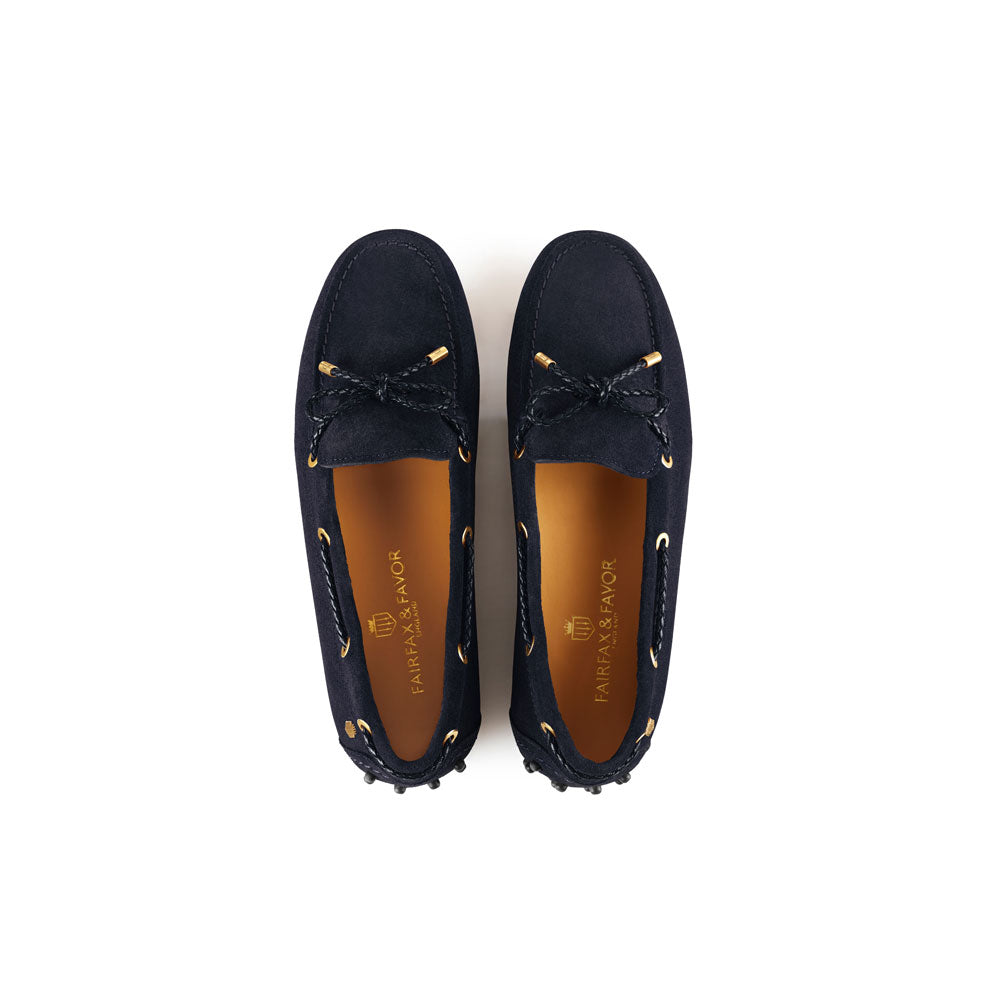 'Henley' Navy Suede