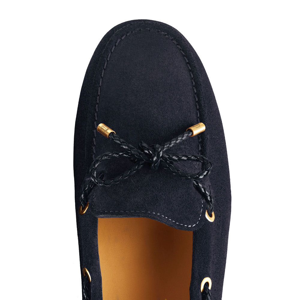 'Henley' Navy Suede