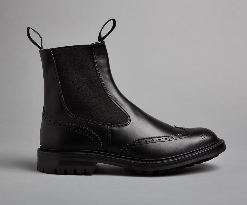 'Henry' Black Calf Leather