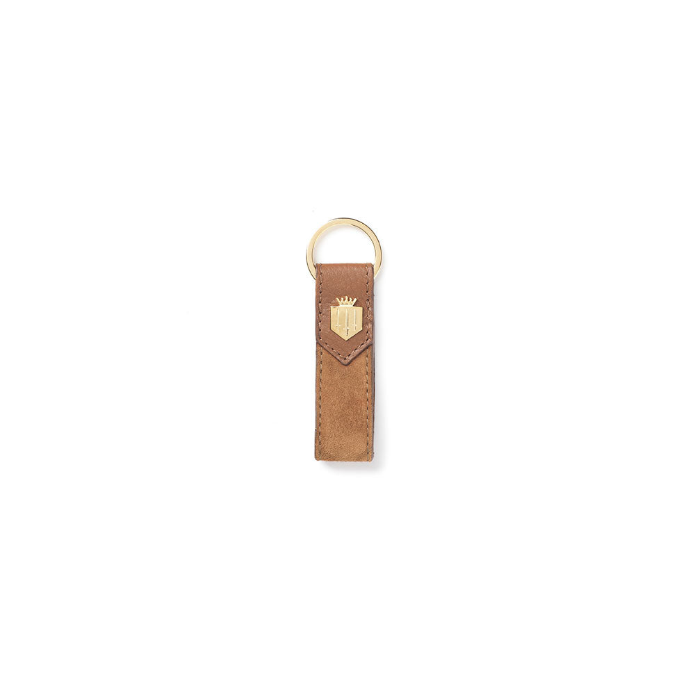 Key Ring Tan Suede