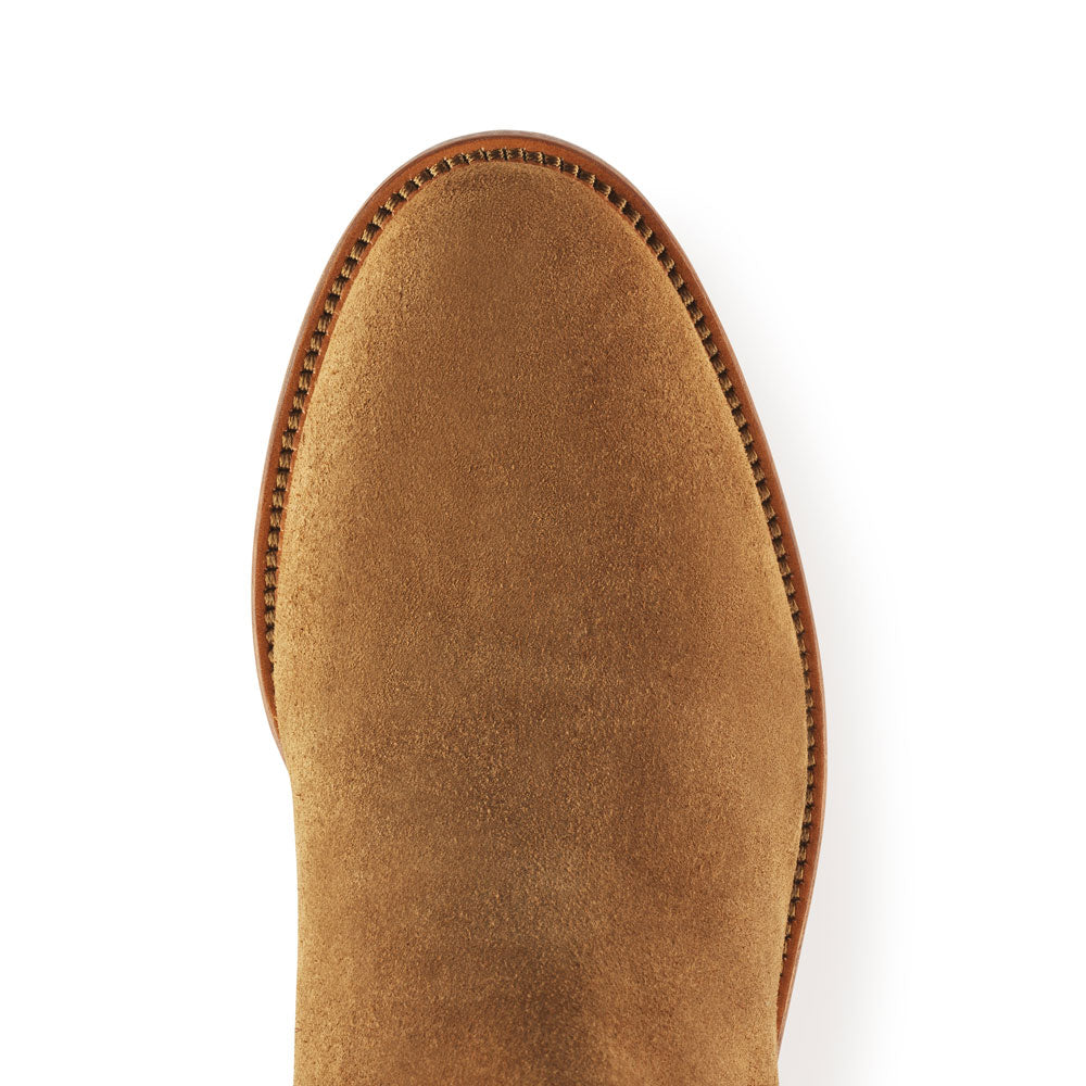 'Regina' Sporting Fit Flat Tan Suede
