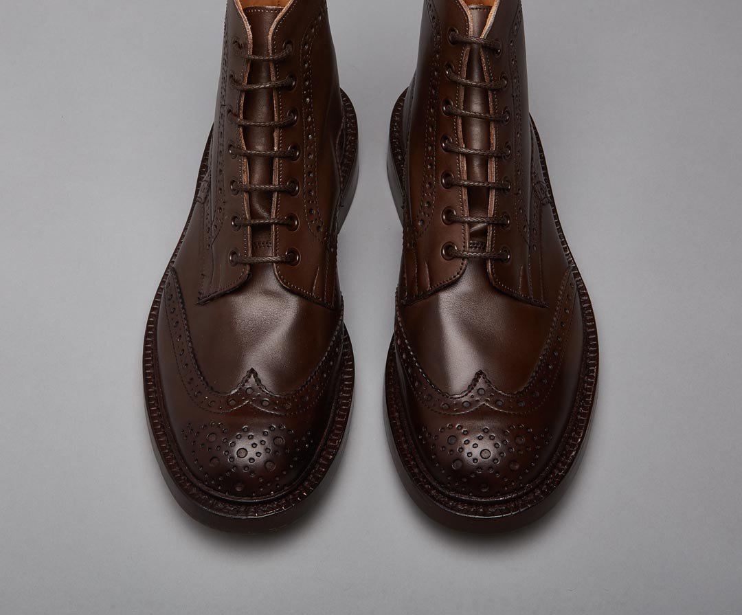 'Stow' Espresso Burnished Calf Leather