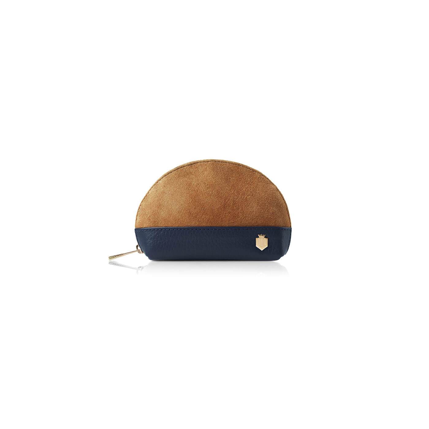 Chiltern Tan & Navy Coin Purse