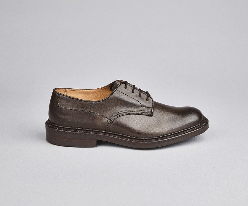 'Woodstock' Espresso Burnished Calf Leather