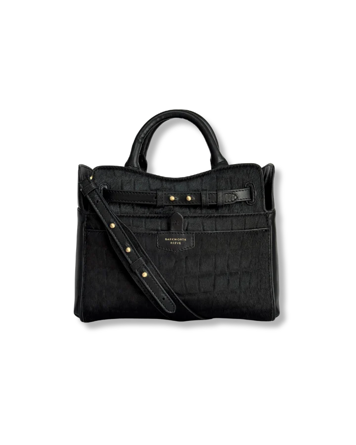 Ambridge Lux  Black Croc Hair on hair