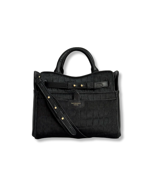 Ambridge Lux  Black Croc Hair on hair