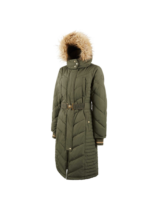 Charlotte Longline Coat Khaki