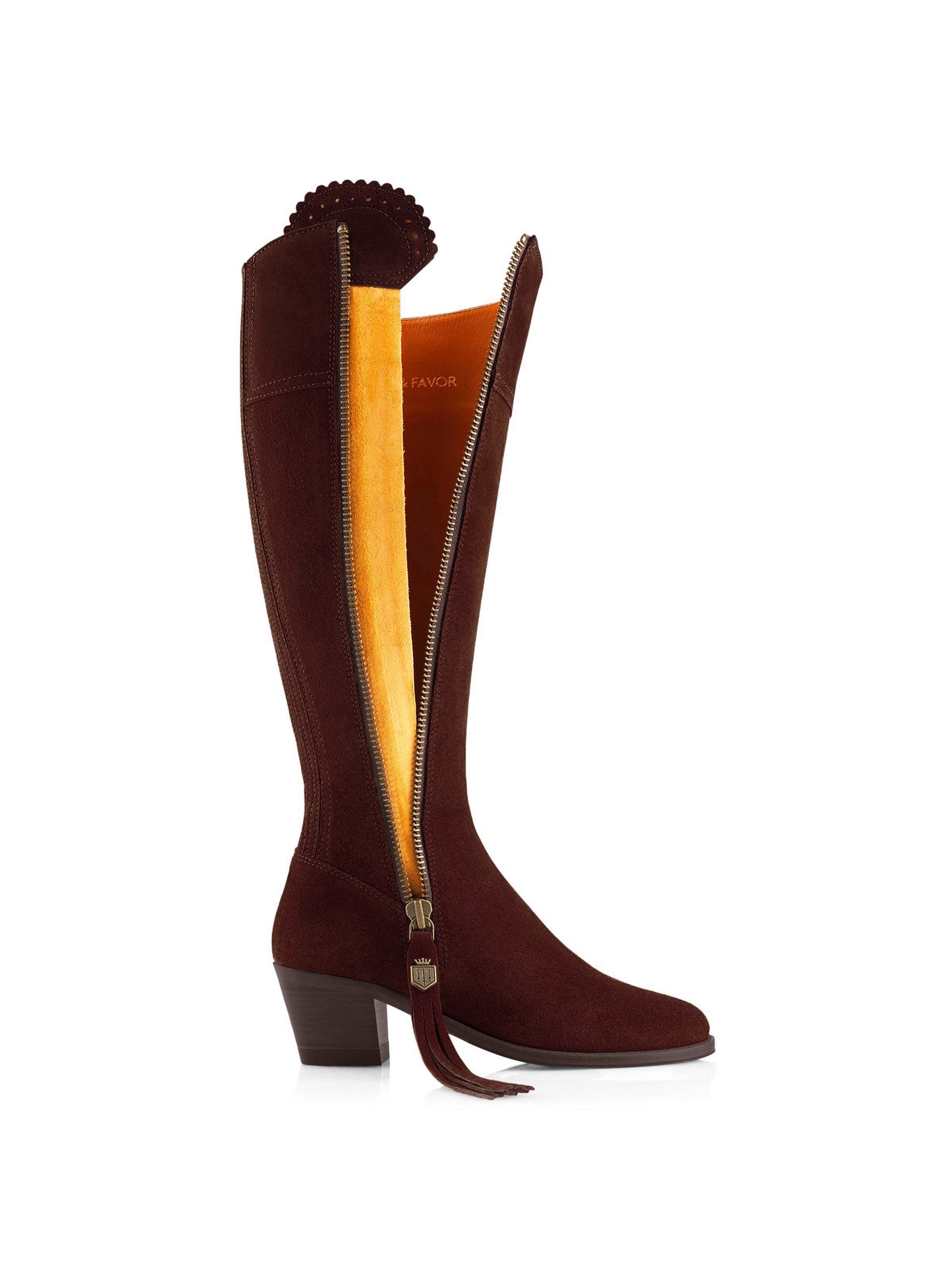 'Regina' Heeled Regular fitting Port Suede