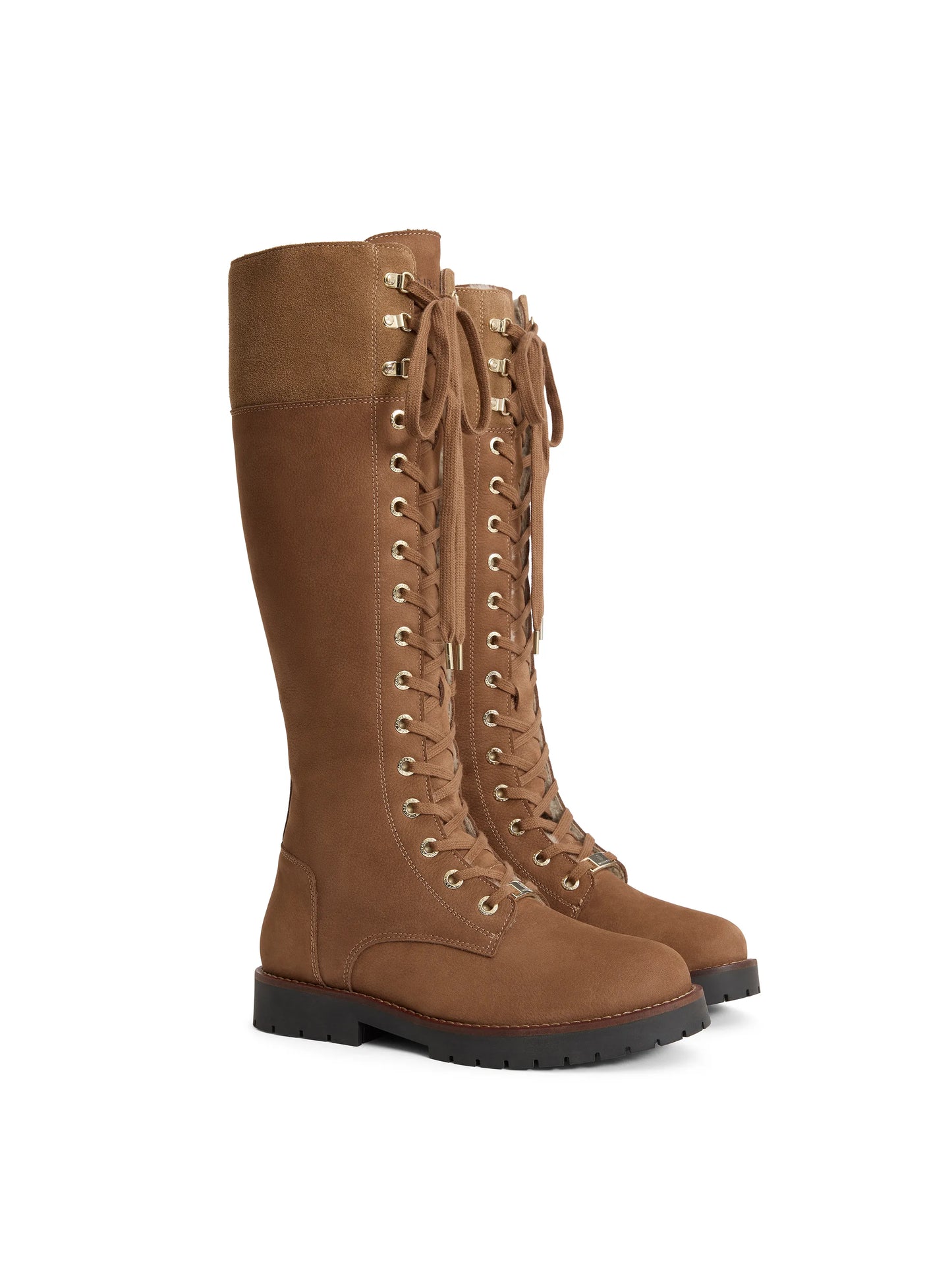 Anglesey Combat Knee High Congac Nubuck